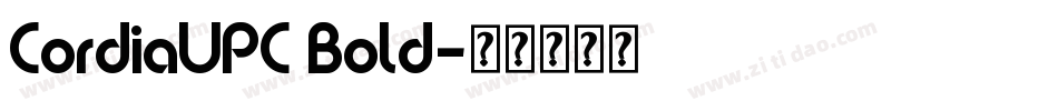 CordiaUPC Bold字体转换